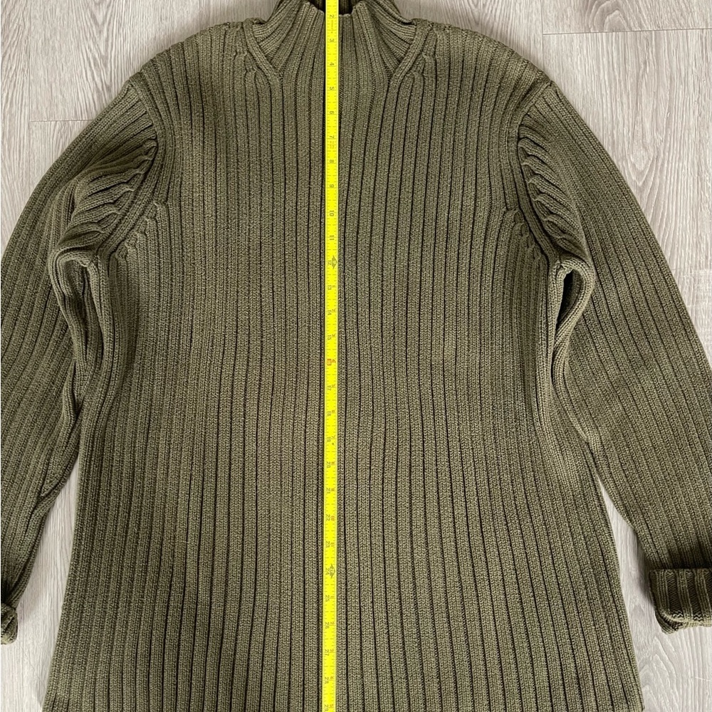 Lauren Ralph Lauren Olive Green Turtleneck Sweater - Picture 3 of 9